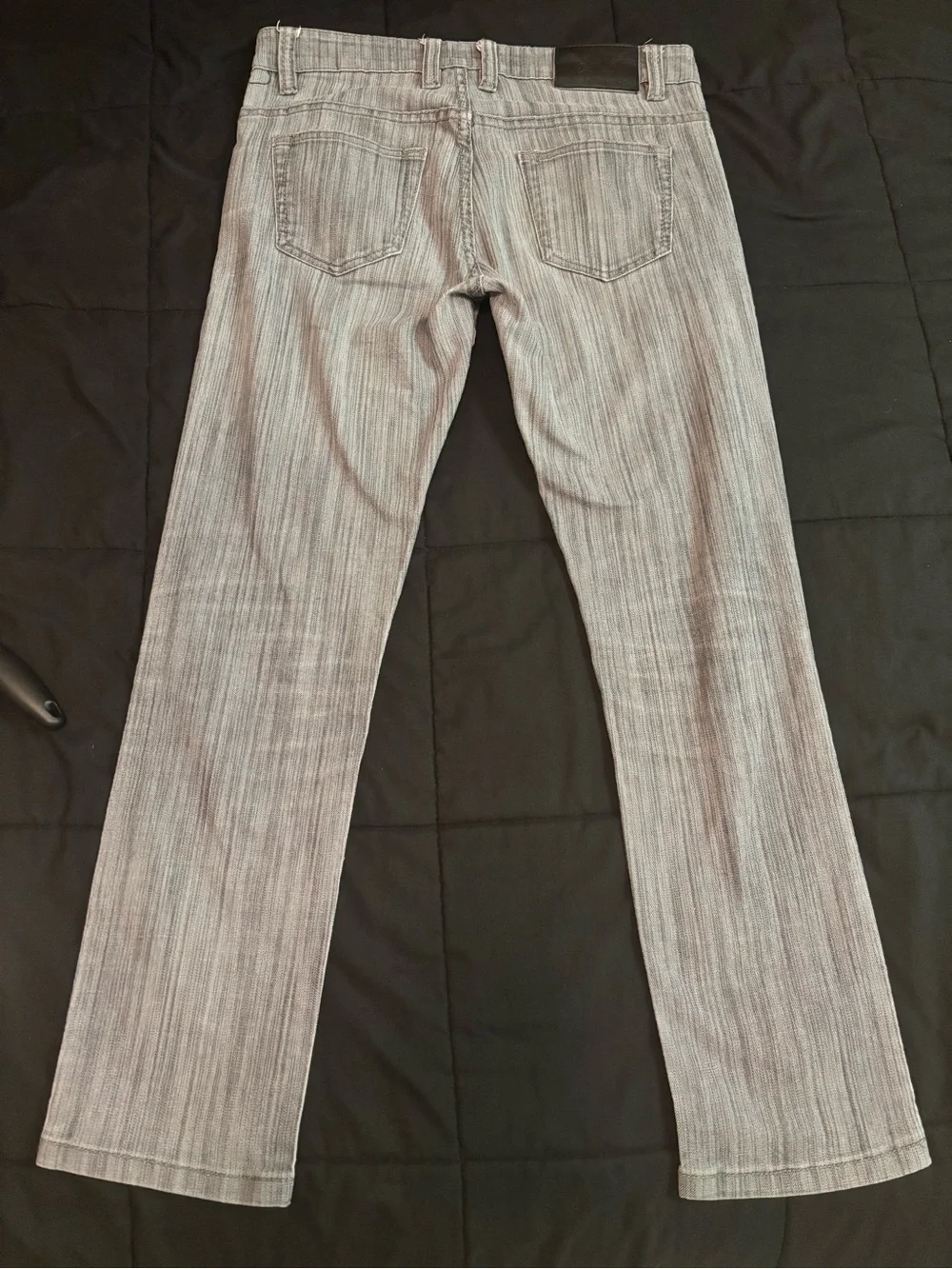 Victorious Men’s Light Gray Slim Stretch Straight Jeans 32x30